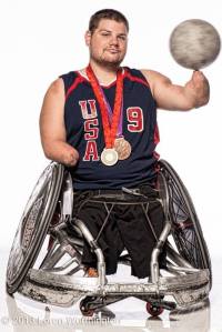 Nick Springer, two-time Paralympian in wheelchair rugby, and Caitlin's hero. Photo Credit: XXX